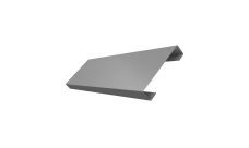 Ламель лицевая 100 забора жалюзи Texas 0,5 Satin RAL 9006бело-алюминиевый