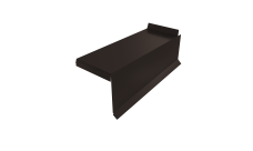 Планка торцевая сегментная Квадро профи Правая 0,45 Drap TX RR 32 темно-коричневый