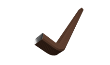 Труба гофрированная Vortex Lite Matt 76х102х3000мм с коленом RAL 8017 шоколад