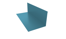 Планка примыкания 130х160мм 0,45 Drap TX RAL 5024 пастельно-синий (3м)