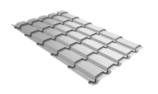 Профиль волновой "Квадро профи" ("Quadro Profi") v02 0,45 PE RAL 9003 сигнальный белый