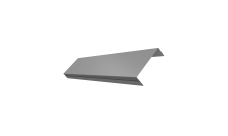 Ламель обратная 100 забора жалюзи Texas 0,45 PE RAL 9006бело-алюминиевый