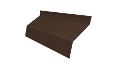 Ламель забора жалюзи Milan new gofr 0,45 Drap TX RAL 8017 шоколад