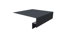 Планка околооконная сложная Блок-Хаус new Grand Line 250х50х27 (j-фаска) 0,45 Drap TX RAL 7024 мокрый асфальт (2м)