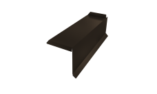 Планка торцевая сегментная 30мм Правая 0,5 Satin с пленкой RR 32 темно-коричневый