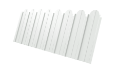 Профнастил C10A фигурный Grand Line 0,5 Satin RAL 9003 сигнальный белый