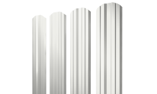 Штакетник Twin фигурный 0,4 PE RAL 9003 сигнальный белый