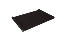 Кликфальц Line Grand Line 0,5 Satin с пленкой на замках RAL 9005 черный