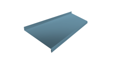 Отлив простой 250 0,45 Drap TX RAL 5024 пастельно-синий (2м)