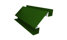 Угол внутренний сложный 75мм 0,45 PE с пленкой RAL 6002 лиственно-зеленый (2м)