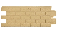 Фасадная панель Grand Line Состаренный кирпич Классика песочный
