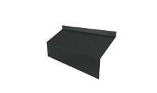 Ламель забора жалюзи Milan/Milan new стартовая/финишная для калиток и ворот 0,5 PurPro Matt 275 RAL 7016 антрацитово-серый