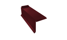 Планка торцевая сегментная 30мм Grand Line Левая 0,45 PE lite с пленкой RAL 3005 красное вино