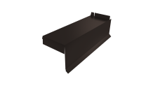 Планка торцевая сегментная Квадро профи Правая стартовая 0,5 Satin RR 32 темно-коричневый