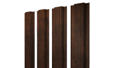 Штакетник Прямоугольный с прямым резом Grand Line 0,45 Print-Double Premium Cherry Wood Dark F