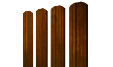 Штакетник Twin фигурный Grand Line 0,45 Print Premium Golden Wood Intense FTC