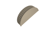 Заглушка торцевая Grand Line 0,5 Satin RAL 1015 светлая слоновая кость