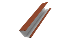 Крышка для забора жалюзи Milan Slim Grand Line 0,45 PE RAL 8004 терракота (2м)