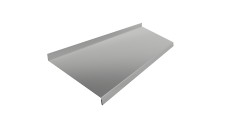 Отлив простой 250 Grand Line 0,45 Drap TX RAL 7047 телегрей 4 (2м)