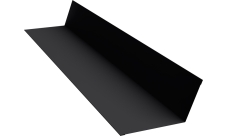 Планка примыкания 90х140 Grand Line 0,45 PE с пленкой RAL 9005 черный (2м)