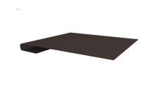 Планка завершающая Grand Line 0,45 PE-Double с пленкой RR 32 темно-коричневый (2м)