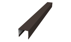 Стойка боковая крепежная для забора жалюзи Palermo Grand Line 0,5 Rooftop Бархат RR 32 темно-коричневый (2м)