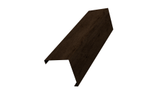 Декоративная накладка на столб универсальная угловая 60х60 для забора жалюзи 0,45 Print-double Elite Antique Wood (1,8м)