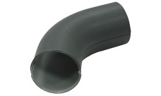Колено стока Grand Line ПЭ матовый 90мм RAL 7024 мокрый асфальт