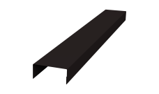 Крышка 30х15 для забора жалюзи Texas Grand Line 0,45 Drap-double TX RAL 9005 черный (3м)