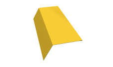 Планка карнизная 120х80 0,45 PE с пленкой RAL 1018 цинково-желтый (2м)