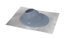 Проходной элемент MF угловой №2 (180-280 мм) +240 силиконовый (металлический неокрашенный фланец) серый