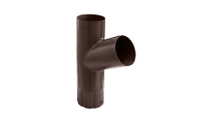 Тройник трубы новый,100 мм Matt RAL 8017