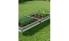 Грядка оцинкованная Grand Line 2х1м с фиксатором пленки