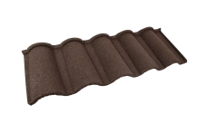 Лист композитной черепицы Grand Line Palermo шоколад