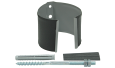 Кронштейн трубы на кирпич GL PE Matt 90 мм RAL 7024 мокрый асфальт