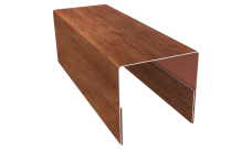 Планка П-образная заборная 20 Grand Line 0,45 Print Premium Rowan Fresh TwinColor (2м)