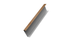Декоративная накладка на столб универсальная 80х80 для забора жалюзи 0,45 Print Premium Pine Wood Fresh (2м)