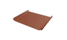 Кликфальц Pro Grand Line 0,5 Satin Matt с пленкой на замках RAL 8004 терракота