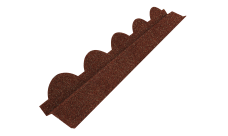 Планка карнизная для композитной черепицы Grand Line Palermo кленовый латте (1,08м)