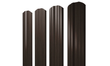 Штакетник Twin фигурный Grand Line 0,45 Print Elite Coffee Wood TwinColor