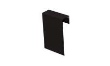 Соединительный профиль фибросайдинга Grand Line 0,5 Сатин матовый RAL 9005 черный (2м)