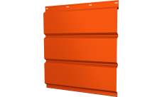 Софит металлический Классик v01 Grand Line без перфорации 0,45 PE с пленкой RAL 2004 оранжевый
