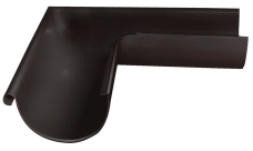 Угол желоба внешний Grand Line ПЭ матовый 90гр 125мм RR 32 темно-коричневый