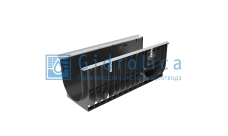 Лоток водоотводный Gidrolica Super ЛВ -30.38.39,6 - пластиковый, кл. Е600 (0830)