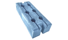 Основание бетонное армированное с отверстиями для трубы 51 мм