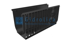 Лоток водоотводный Gidrolica Pro ЛВ-30.38.48 пластиковый (834pro)